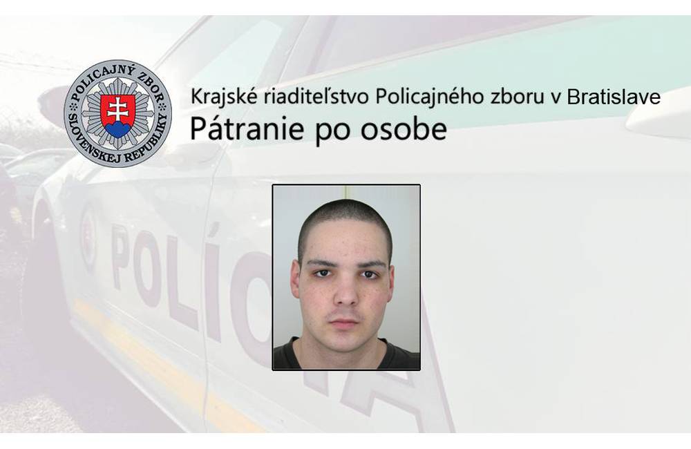 Polícia žiada verejnosť o pomoc pri pátraní po nezvestnom 26-ročnom Davidovi Bertókovi z Bratislavy