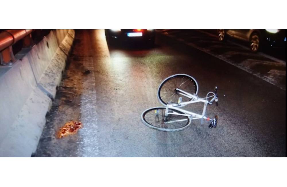 VIDEO: Na diaľnici D1 pri Bratislave nabúral opitý cyklista, 39-ročný muž nafúkal viac ako 2 promile