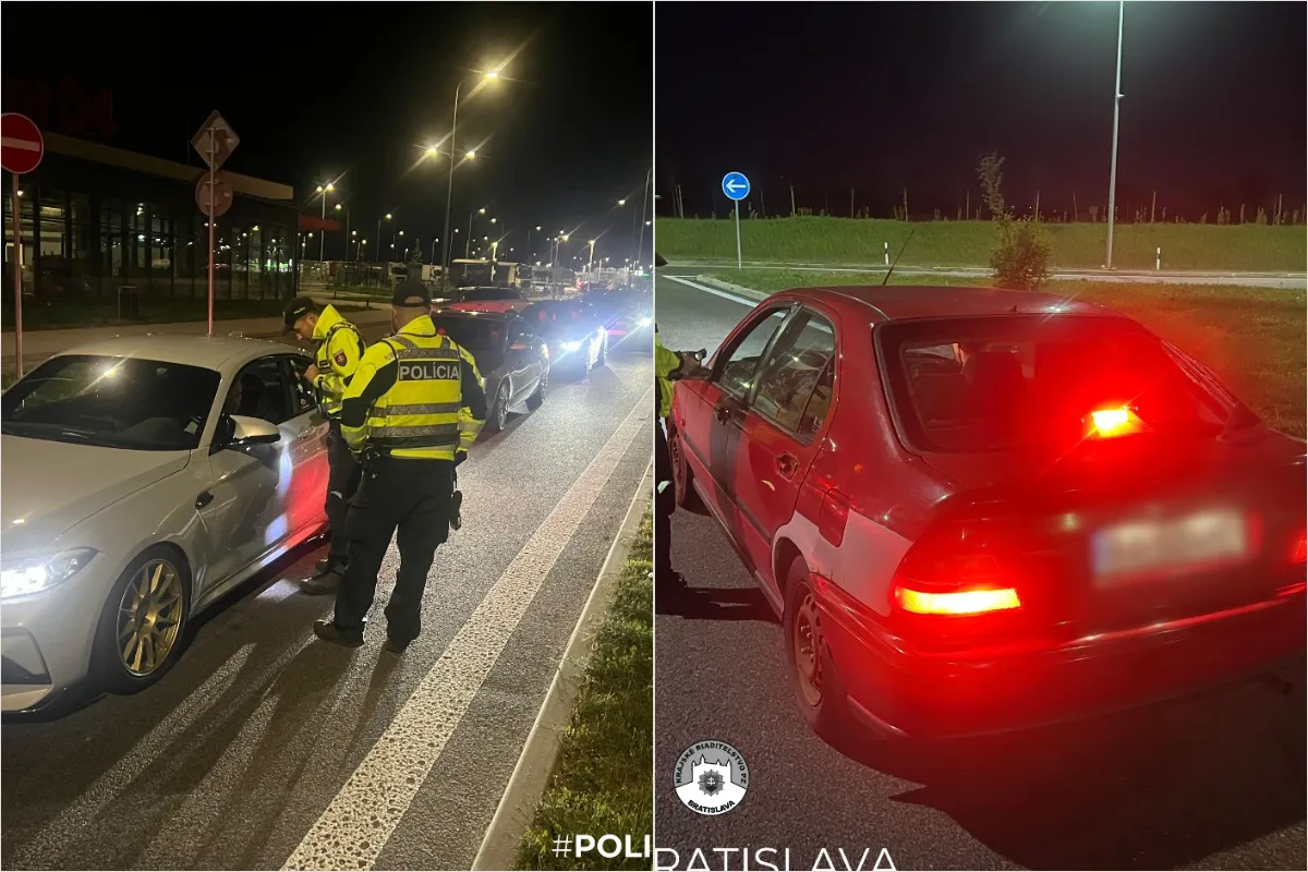 Polícia kontrolovala tuningové zrazy v Bratislave: Odhalila desiatky priestupkov