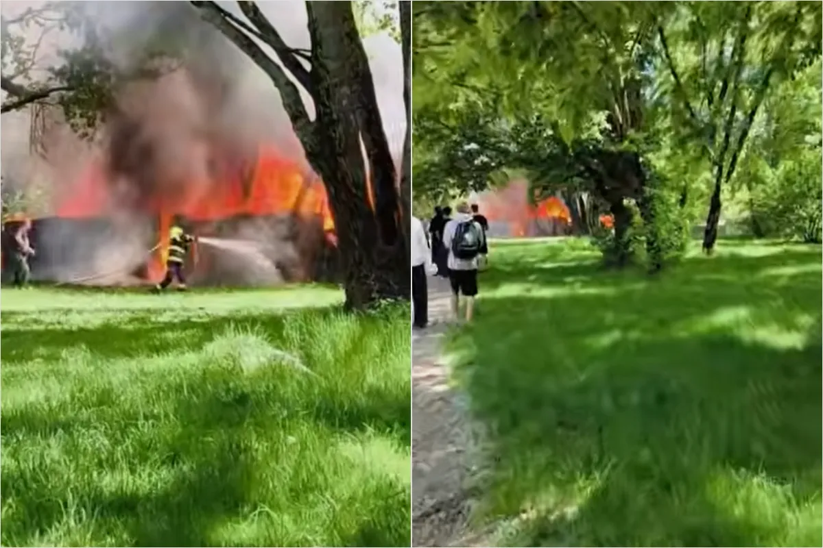 VIDEO: Z Petržalky sa valil kúdoľ dymu nad celú Bratislavu. Mohutný požiar zachvátil odpad a drevo neďaleko Šustekovej