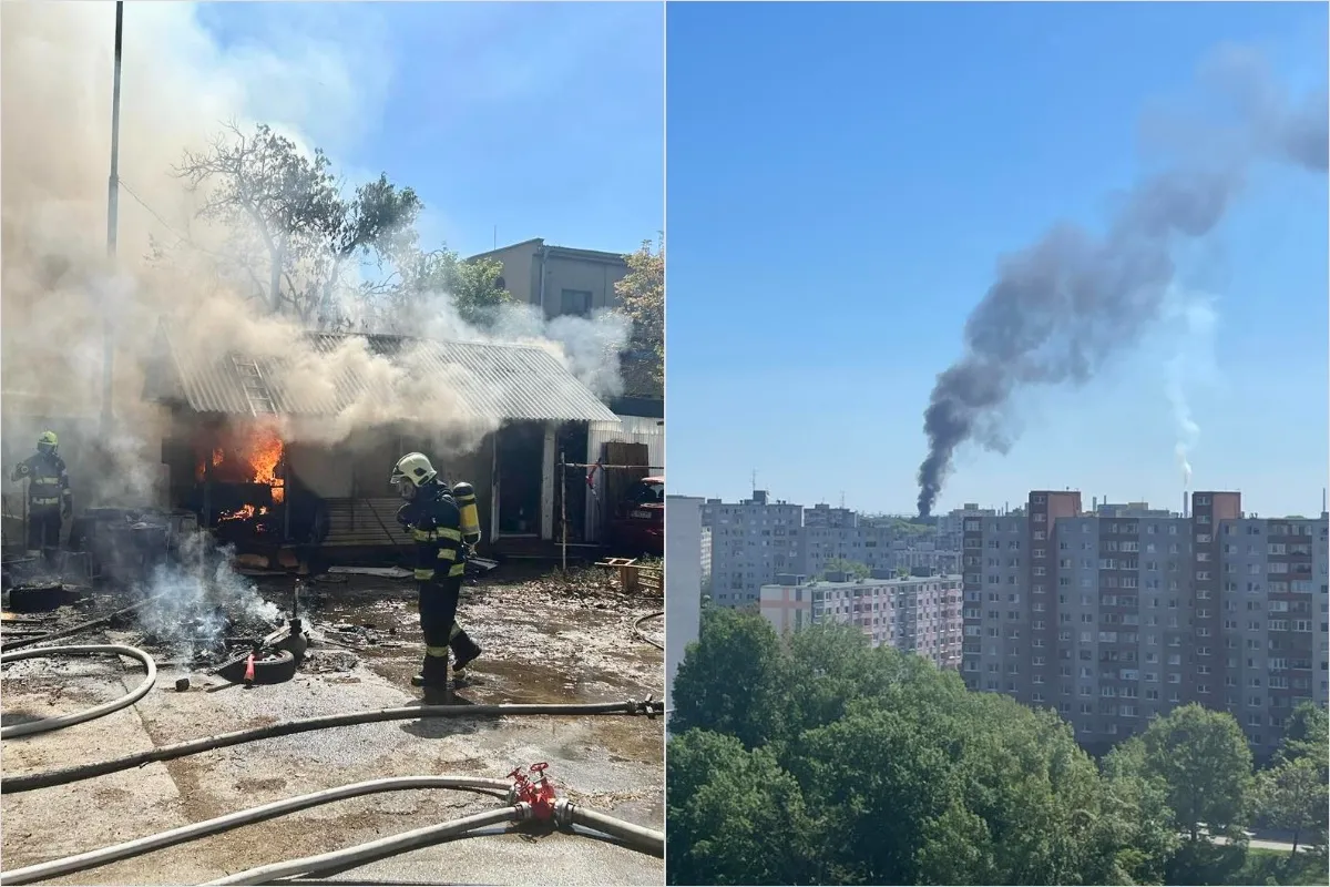 VIDEO: Cez víkend horelo aj vo Vlčom hrdle, unimobunky neďaleko bufetu ratovalo 20 hasičov