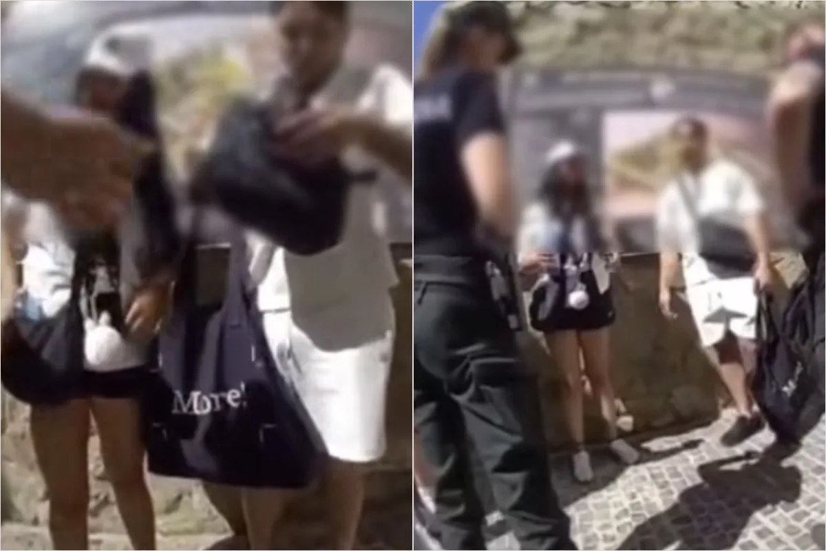 VIDEO: Na Bratislavskom hrade chceli okradnúť turistku. Jeden kradol, druhá ho kryla dáždnikom
