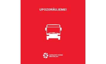 Pozor na zmeny: Dopravný podnik Bratislava obmedzil do 2. marca interval liniek 50, 68, 93, 94 a 99
