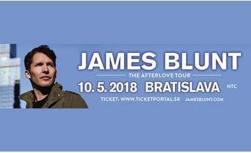 Popová hviezda James Blunt sa predstaví na turné v Bratislave dňa 10. mája 2018