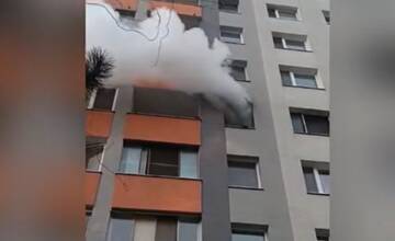 VIDEO: Pri požiari v byte na Belinského ulici sa zranila jedna osoba