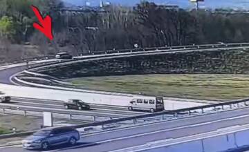 VIDEO: Vodič cúval na diaľnici D4 do protismeru, nešťastiu zabránila polícia