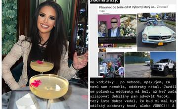 Ja vodičák nemám, tento vrah si jazdí. Bývalá Miss Kralevich na obhajobu svojej nehody na Tomášikovej vytiahla cudziu