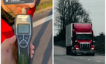 VIDEO: Chytili ho opitého na diaľničnom priechode v Čuňove. 28-ročný kamionista si už za volant nesadne