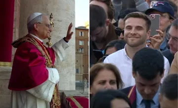 VIDEO: Počas prejavu pápeža vo Vatikáne si získal pozornosť aj študent z Púchova, ľudí zaujal drobným gestom