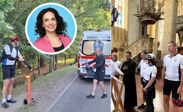 FOTO: Europoslankyňa Lexmann skončila počas cyklopúte na Spiši v sanitke. Mohlo to dopadnúť omnoho horšie, opísala