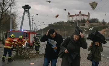 V Bratislavskom kraji už o pár hodín udrie silný vietor s rýchlosťou až 85 km/h, výstrahy potrvajú celý víkend