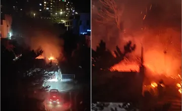 VIDEO: Vo večerných hodinách horelo v Karlovej Vsi, obyvatelia cítili dym, požiar sa snažili okamžite uhasiť