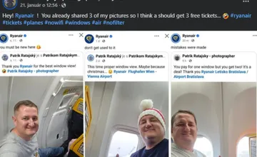 FOTO: Najznámejším pasažierom Ryanairu je Slovák Patrik, za zdieľanie svojich postov si od aerolinky teraz pýta odmenu