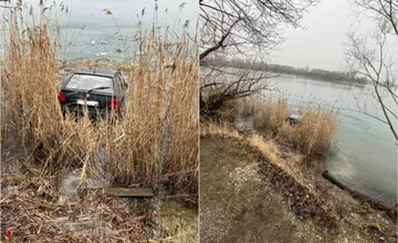 Osobné auto skončilo v jazere „Guláška“ v okrese Senec. Posádka sa v ňom nenachádzala