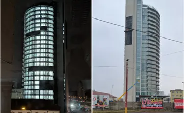 FOTO: V čase konsolidácie je v Kukurici svetelná show. Bratislavčania sa sťažujú, že svieti každú noc