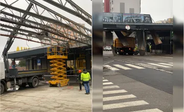 FOTO: Po víkendovej nehode kamiónu v Rači odstaňujú z miesta konštrukciu, cesta bude opäť prejazdná