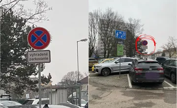 V jednej z mestských častí v Bratislave osadli novú dopravnú značku, pod ktorou skončí každé auto s papučou