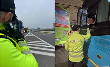 Policajná akcia „Truck and Bus“ odhalila viacero priestupkov. Ako obstáli vodiči autobusov?