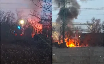 FOTO: V Biskupiciach pri Kauflande vypukol cez víkend požiar, čo zhorelo? Obyvatelia hovoria o dlhodobom probléme