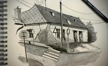 Pezinčanka Veronika nakreslila starý dom v meste, pri ktorom vyrastala. Uhádnete, ktorý to je?