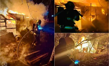 FOTO: V Bratislave niekto zapálil viacero chatiek, oheň ich úplne zachvátil a rozšíril sa na okolitý porast