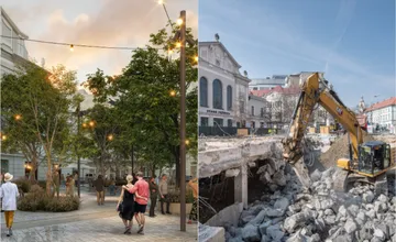 Takto sa mení priestor pred Starou tržnicou. Bratislava likviduje podzemné priestory a buduje zeleň