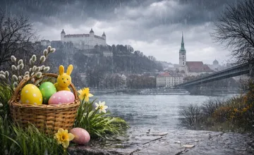 Prvé prognózy na počasie cez Veľkú noc nevyzerajú dobre, Bratislavský kraj môžu prekvapiť sychravé a chladné dni