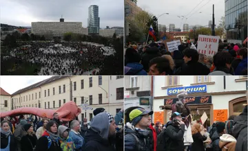 FOTO: V Bratislave sa konal veľký kultúrny protest, ľudia sa vybrali na „krízovú cestu“, pozrite si zábery