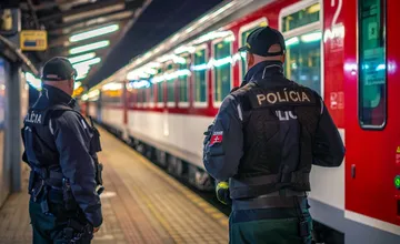 Na železničnej stanici Nové Mesto zasahovali policajti, na neprispôsobivého cestujúceho použili donucovacie prostriedky