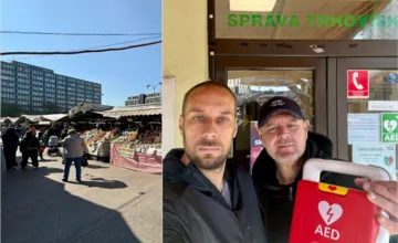 Muž na Trhovisku Miletičová utrpel zástavu srdca. Život mu zachránil okoloidúci záchranár a správca