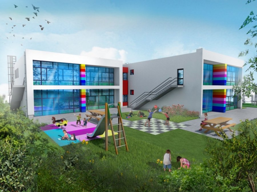 Na Novohorskej ulici rastie nová moderná škôlka, Rača chce pre deti vytvoriť viac miest, foto 2