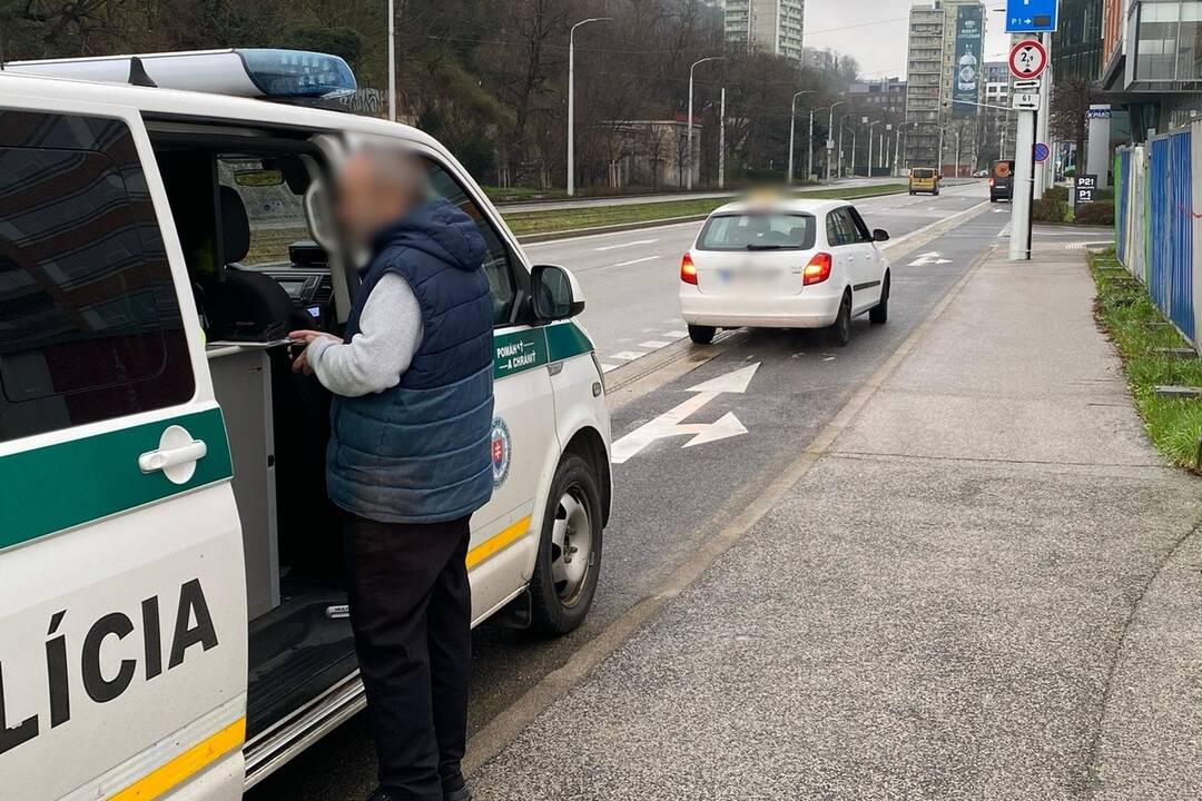 FOTO: Bratislavská polícia kontrolovala taxislužby v Starom Meste, foto 2