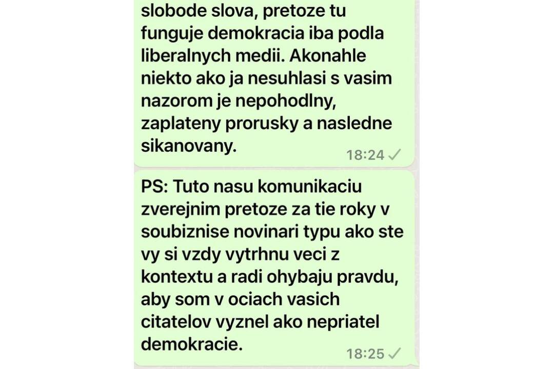 FOTO: Komunikácia medzi Rytmusom a novinárom portálu Aktuality, foto 2