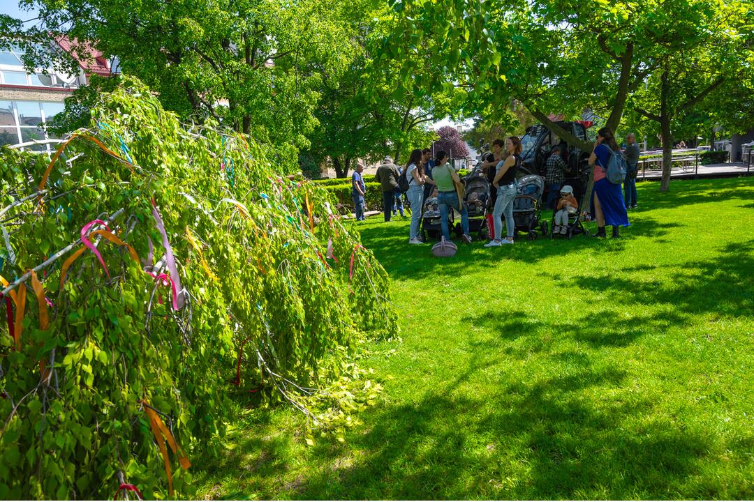 FOTO: Takto stavali máj v Senci. S veľa stužkami a úsmevom na tvári, foto 4