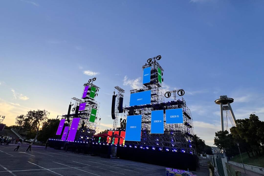 FOTO: Pódium pre otvárací koncert festivalu Starmus, foto 2