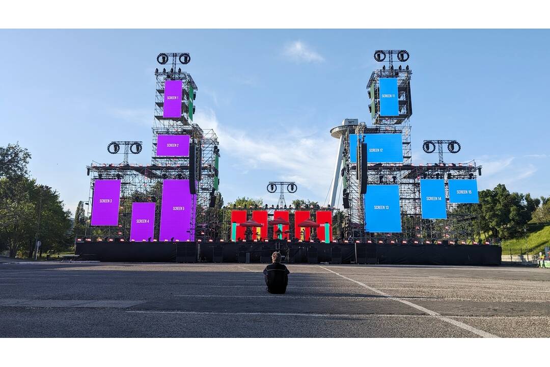 FOTO: Pódium pre otvárací koncert festivalu Starmus, foto 4