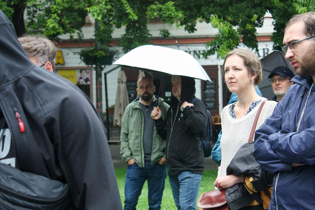 FOTO: Zamestnanci RTVS štrajkovali pred ministerstvom kultúry, foto 10