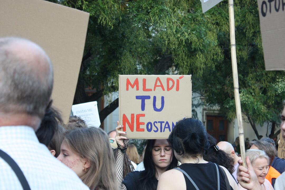 FOTO: Kultúrny štrajk v Bratislave. Na pódiu vystúpil aj Tomáš Maštalír, foto 19