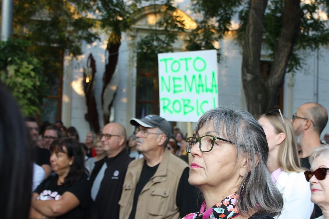 FOTO: Kultúrny štrajk v Bratislave. Na pódiu vystúpil aj Tomáš Maštalír, foto 23