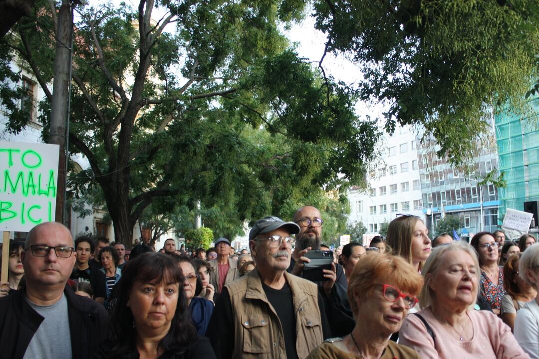 FOTO: Kultúrny štrajk v Bratislave. Na pódiu vystúpil aj Tomáš Maštalír, foto 36