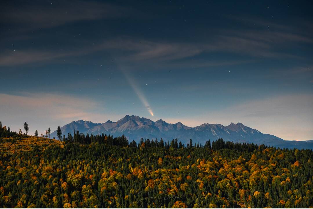 FOTO: Únikátna kométa nad Slovenskom, foto 1