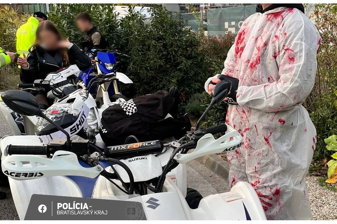 FOTO: Halloweenska jazda v Bratislave pod dohľadom polície, foto 2