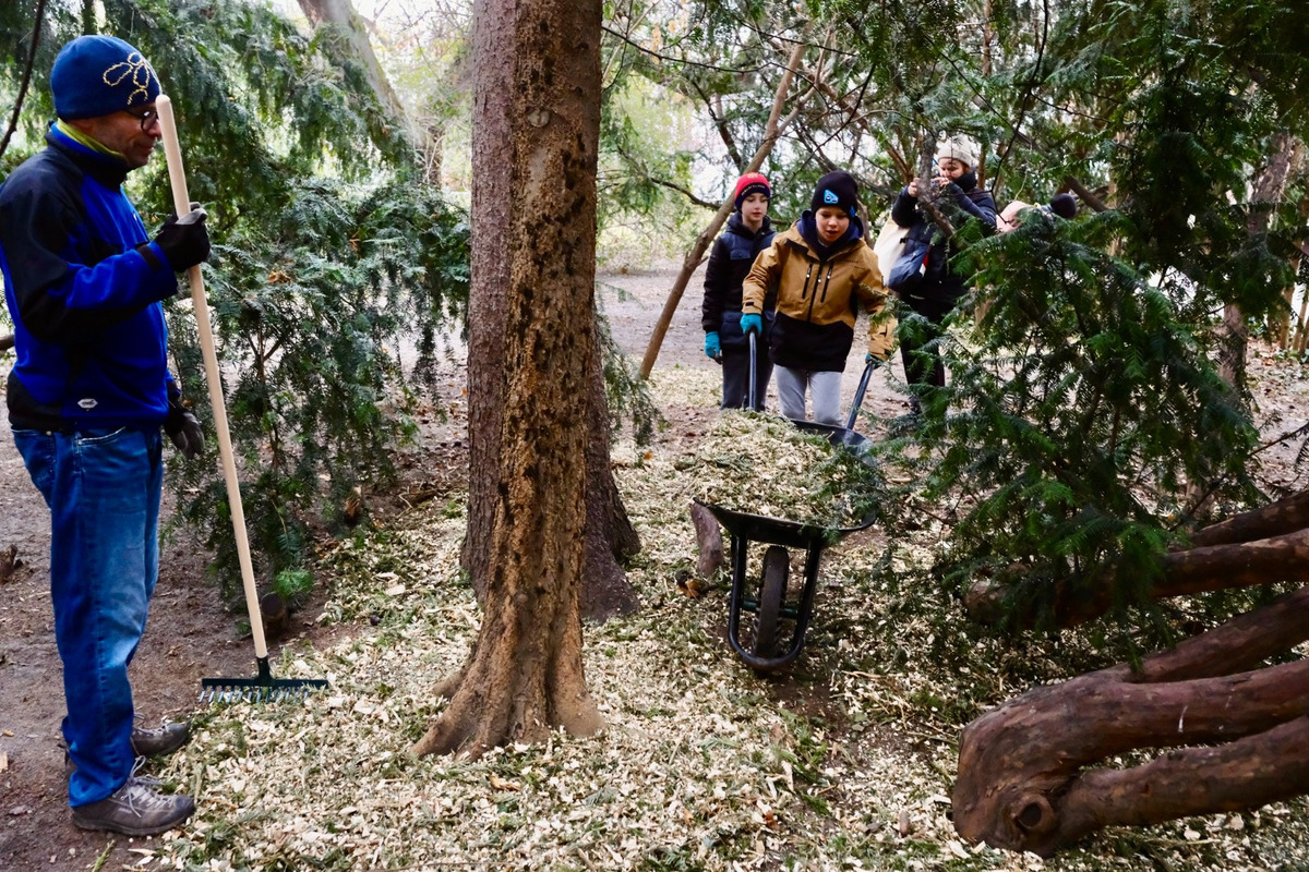 FOTO: Novoročná mulčovačka 2025 v Sade Janka Kráľa v Petržalke, foto 10