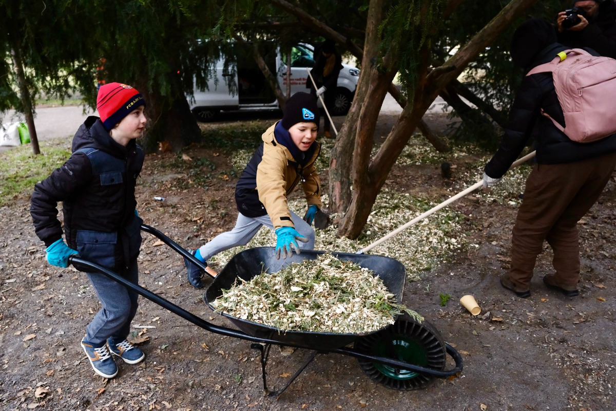FOTO: Novoročná mulčovačka 2025 v Sade Janka Kráľa v Petržalke, foto 12