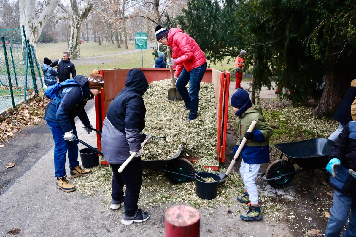 FOTO: Novoročná mulčovačka 2025 v Sade Janka Kráľa v Petržalke, foto 16