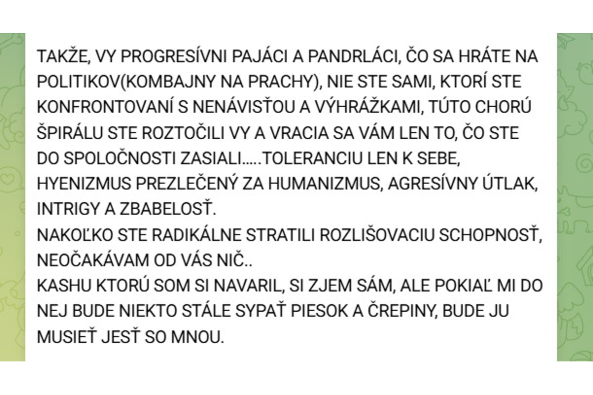 FOTO: Správa hudobníka na sociálnej sieti, foto 2