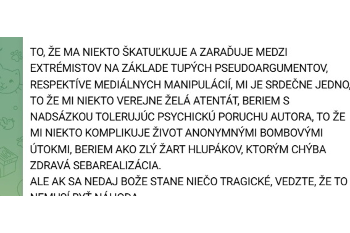 FOTO: Správa hudobníka na sociálnej sieti, foto 3