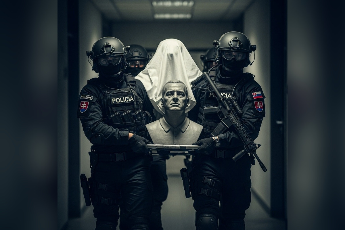 FOTO: Internet sa baví na Machalovom „únose“ busty. Čo vtipkári pripravili?, foto 3