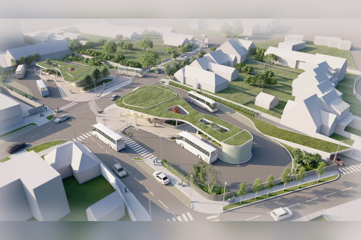 FOTO: Vizuál novej autobusovej stanice v Senci, foto 2