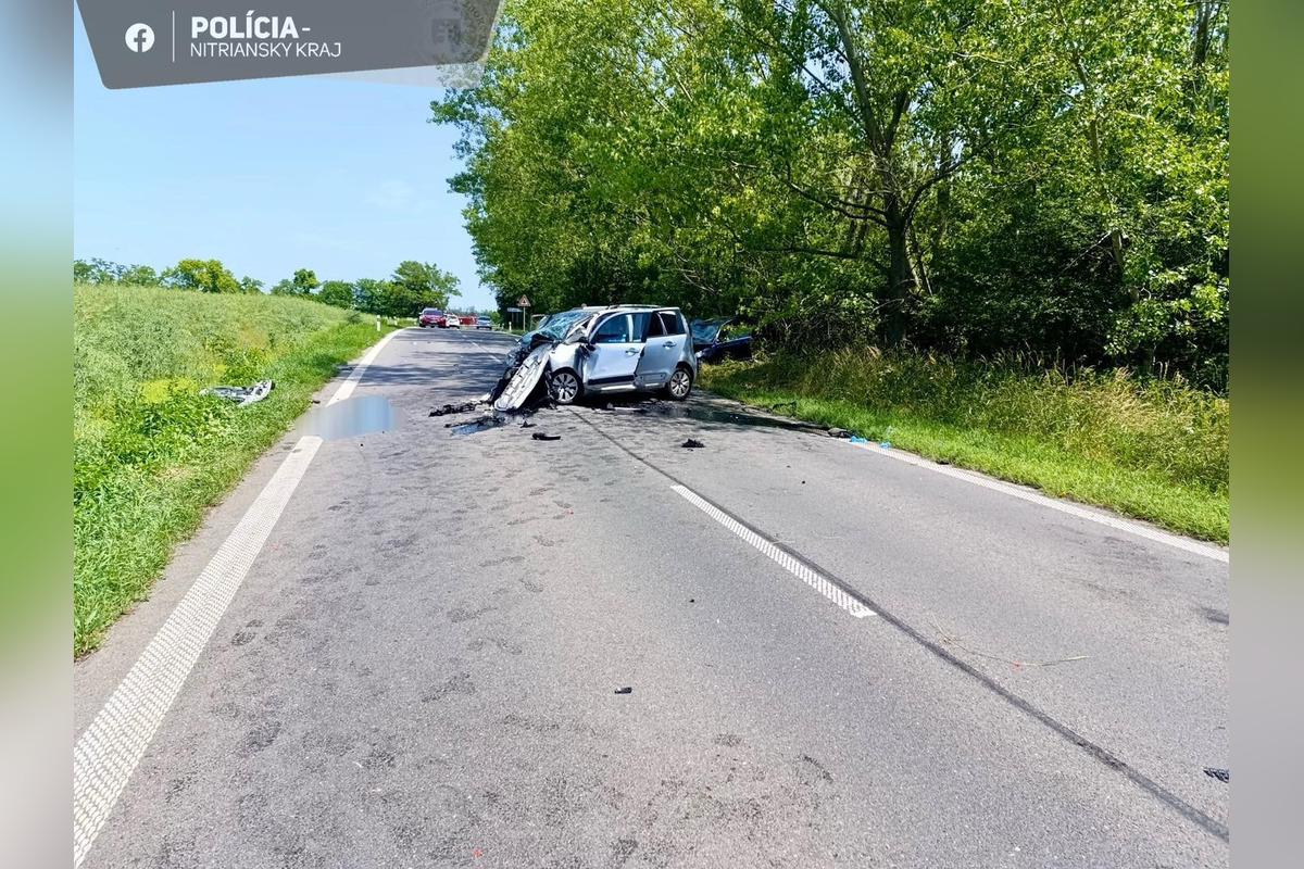 FOTO: Neďaleko Nitry došlo pri policajnej naháňačke k tragickej nehode, foto 1